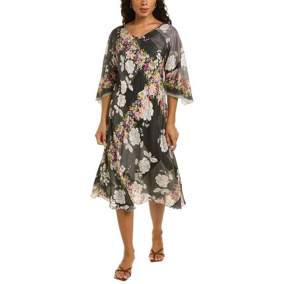 Johnny Was Dresses & Skirts - Johnny Was Redland Raluca Silk Midi Dress